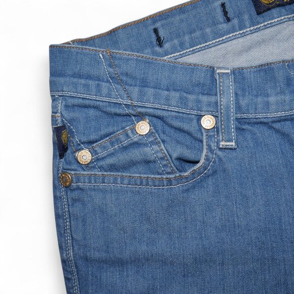 Rock and Republic Thick Stitch Jeans Women Size 27 Stretch Denim Light Wash EUC - Picture 6 of 10